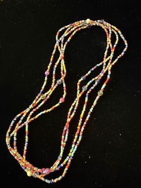 Multicolor Seed Bead Layered Necklace - Women Jewelry